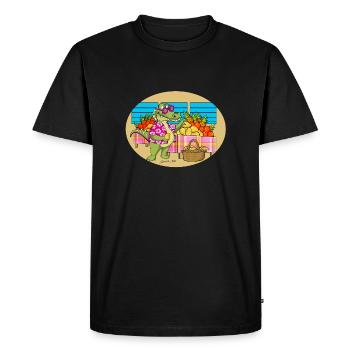 Georges Croco 972 Market - T-shirt Premium bio Homme - noir - Devant - Nico (187cm)