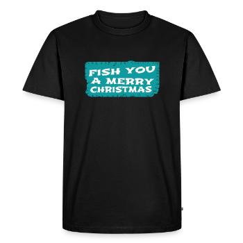Beard Cool Quote Dinosaur Moon - Men's Premium Organic T-Shirt - black - Front - Nico (187cm)