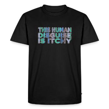 science-fiction Alien Puns Alien Lover - T-shirt Premium bio Homme - noir - Devant - Nico (187cm)