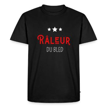 Râleur du bled - T-shirt Premium bio Homme - noir - Devant - Nico (187cm)