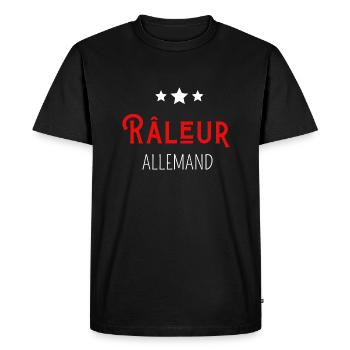 Râleur allemand - T-shirt Premium bio Homme - noir - Devant - Nico (187cm)
