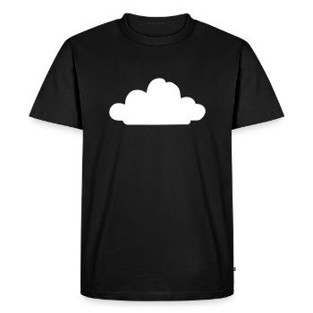 Météo Nuages Nuages Pluie Ciel Vecteur 5 - T-shirt Premium bio Homme - noir - Devant - Nico (187cm)
