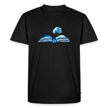 Lecteurs de livres Amateurs de livres Lecture Livres Cadeau - T-shirt Premium bio Homme - noir - Devant - Nico (187cm)