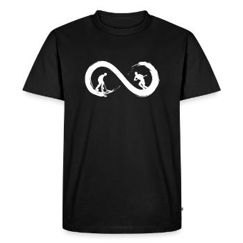 Hockey à l'infini - T-shirt Premium bio Homme - noir - Devant - Nico (187cm)