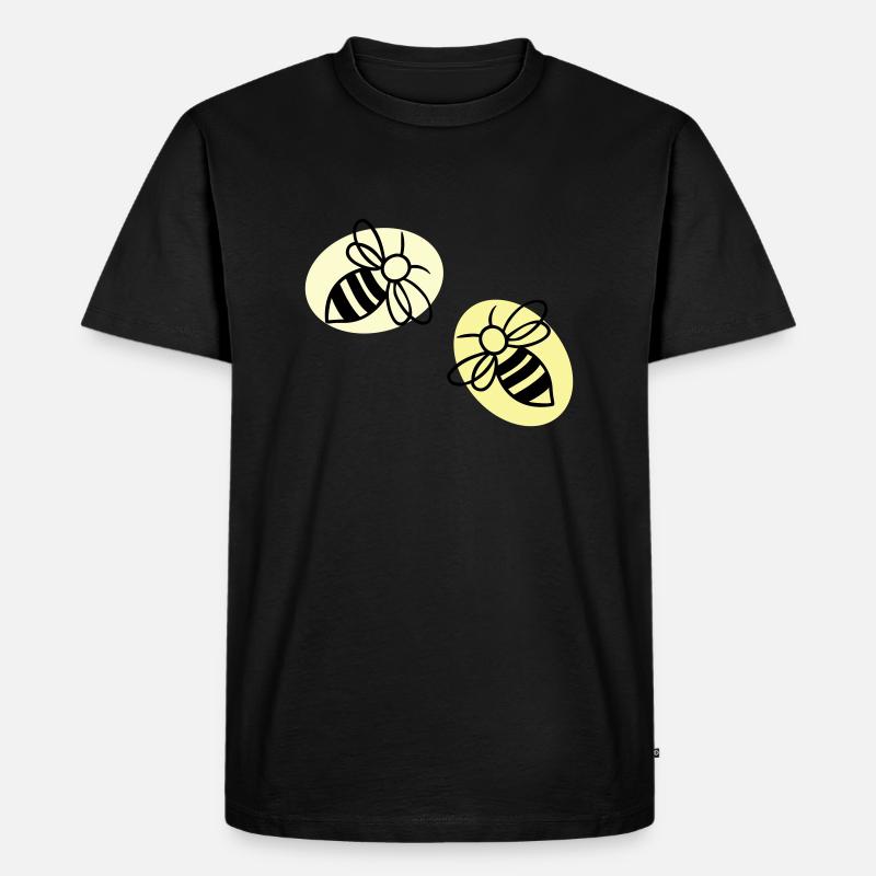 Bienen - Männer Premium Bio T-Shirt - Schwarz