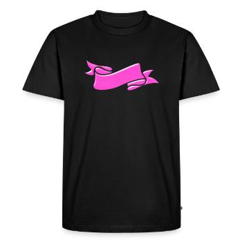 Cool Banner - Men's Premium Organic T-Shirt - black - Front - Nico (187cm)