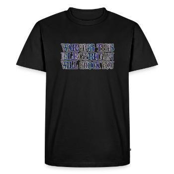 Drôle Animal Chien Chien Préféré Grand Danois - T-shirt Premium bio Homme - noir - Devant - Nico (187cm)