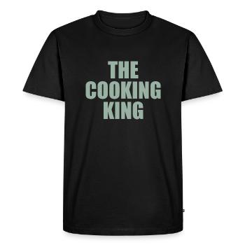 Le roi de la cuisine - T-shirt Premium bio Homme - noir - Devant - Nico (187cm)