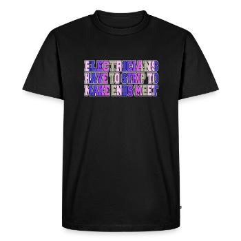 Cadeau Dictons drôles Appareils électriques légers - T-shirt Premium bio Homme - noir - Devant - Nico (187cm)