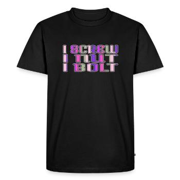 Idée de cadeau d’anniversaire d’outils de mécanicien d’avion - T-shirt Premium bio Homme - noir - Devant - Nico (187cm)