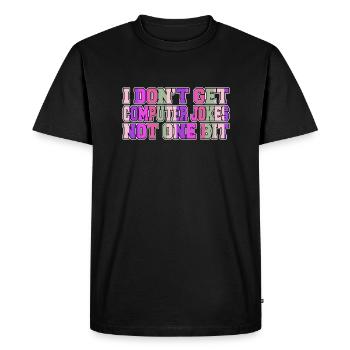 Cadeau d’anniversaire de déclaration de robotique - T-shirt Premium bio Homme - noir - Devant - Nico (187cm)