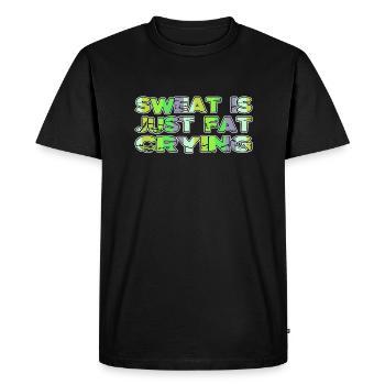 Basketball Sport Winter Funny Quote - Men's Premium Organic T-Shirt - black - Front - Nico (187cm)