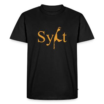 Sylt - North Sea - Germany - Kampen - Island - Men's Premium Organic T-Shirt - black - Front - Nico (187cm)