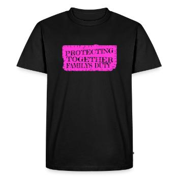 birthday present birthday police community - Men's Premium Organic T-Shirt - black - Front - Nico (187cm)