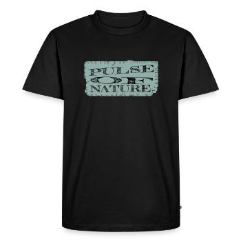 génial nature sauvage évasion cadeau coeur battement de cœur symbolisme - T-shirt Premium bio Homme - noir - Devant - Nico (187cm)
