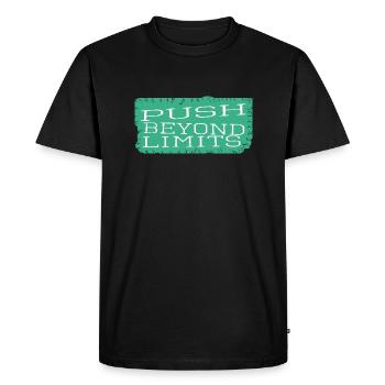 Conseils Citations d’endurance d’anniversaire - T-shirt Premium bio Homme - noir - Devant - Nico (187cm)