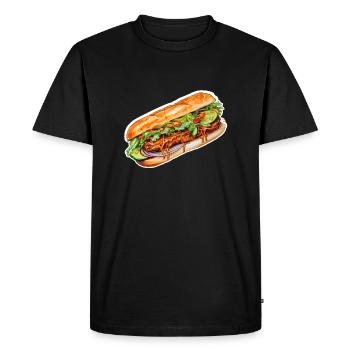 Banh Mi - T-shirt Premium bio Homme - noir - Devant - Nico (187cm)