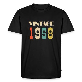 1989 Vintage Édition limitée Cadeau - T-shirt Premium bio Homme - noir - Devant - Nico (187cm)