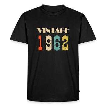 1985 Vintage Édition limitée Cadeau - T-shirt Premium bio Homme - noir - Devant - Nico (187cm)