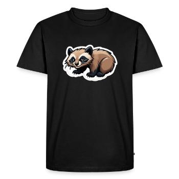 Wolverine Baby Scandinavia Animal Sauvage Sticker Järv - T-shirt Premium bio Homme - noir - Devant - Nico (187cm)