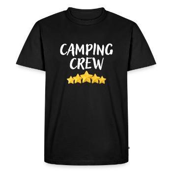 Équipe de camping - T-shirt Premium bio Homme - noir - Devant - Nico (187cm)