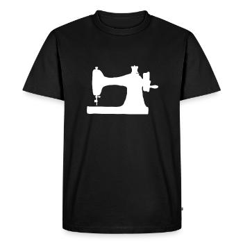 sewing machine - Men's Premium Organic T-Shirt - black - Front - Nico (187cm)