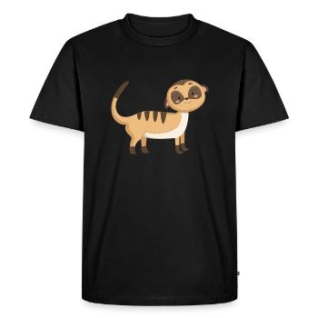 Scharrtier ground female - Men's Premium Organic T-Shirt - black - Front - Nico (187cm)