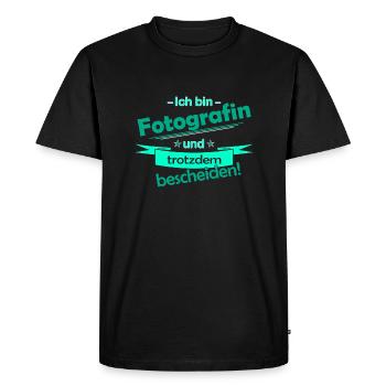 photographe - T-shirt Premium bio Homme - noir - Devant - Nico (187cm)
