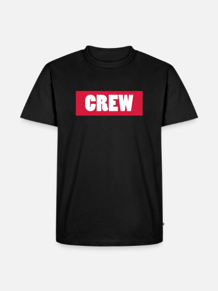 crew - Männer Premium Bio T-Shirt - Schwarz