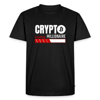 Crypto Millionaire Loading - bitcoin - Men's Premium Organic T-Shirt - black - Front - Nico (187cm)