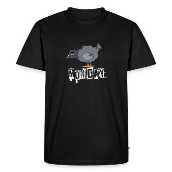 Lundi - T-shirt Premium bio Homme - noir - Devant - Nico (187cm)