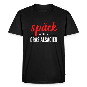 späck gras alsacien - T-shirt Premium bio Homme - noir - Devant - Nico (187cm)