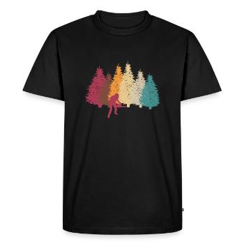 Forêts forestières Forester Hunter Gift Tree - T-shirt Premium bio Homme - noir - Devant - Nico (187cm)