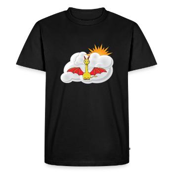 Dragon pour bébé, thème ludique pour enfants - T-shirt Premium bio Homme - noir - Devant - Nico (187cm)
