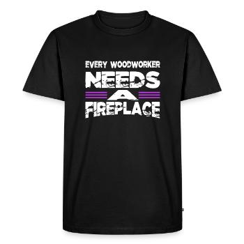 carpenter tshirts gift idea - Men's Premium Organic T-Shirt - black - Front - Nico (187cm)