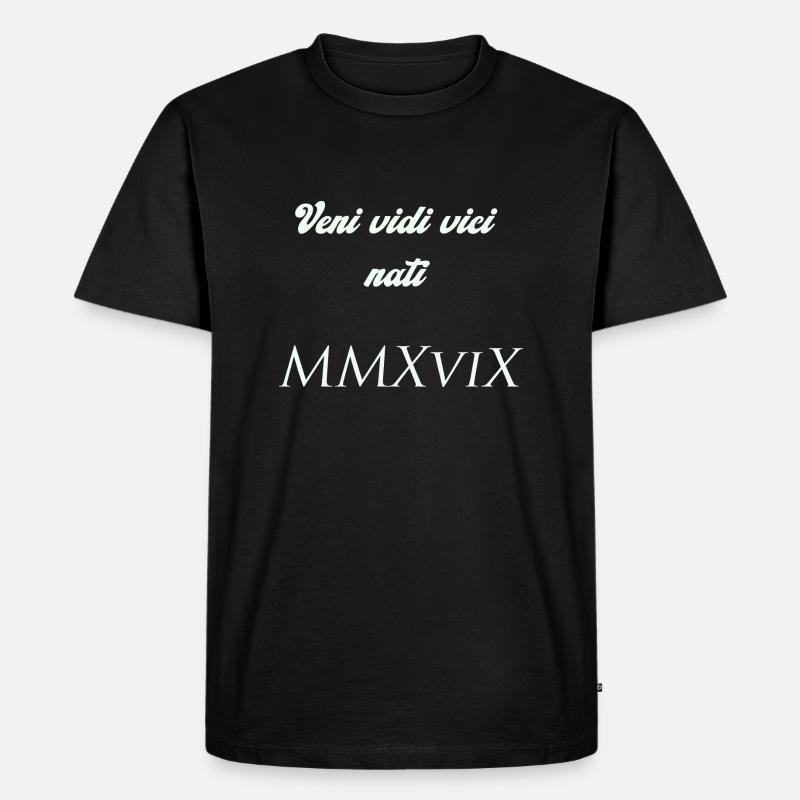 2019 - Männer Premium Bio T-Shirt - Schwarz