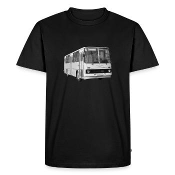Ikarus 260 Bus Hungary GDR Ostalgie - Men's Premium Organic T-Shirt - black - Front - Nico (187cm)