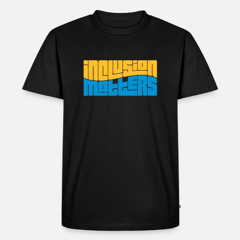 l’inclusion, ça compte Logo École - T-shirt Premium bio Homme - noir