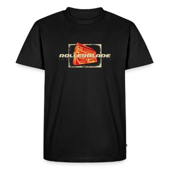 Ghettoblaster des années 80 - T-shirt Premium bio Homme - noir - Devant - Nico (187cm)