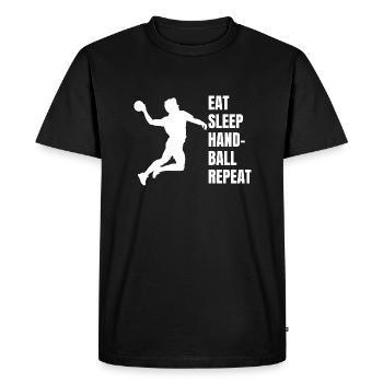 Handball Fan de handball Équipe de handball - T-shirt Premium bio Homme - noir - Devant - Nico (187cm)