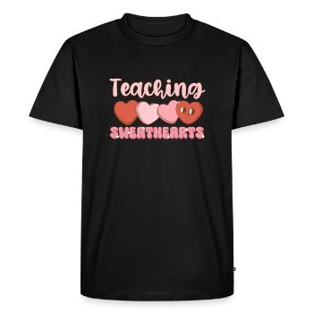 Enseigner aux amoureux - T-shirt Premium bio Homme - noir - Devant - Nico (187cm)