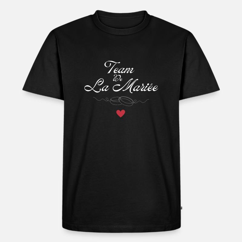 Braut Team - Braut Team - Männer Premium Bio T-Shirt - Schwarz
