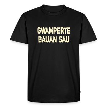 Bavarian idioms - Men's Premium Organic T-Shirt - black - Front - Nico (187cm)