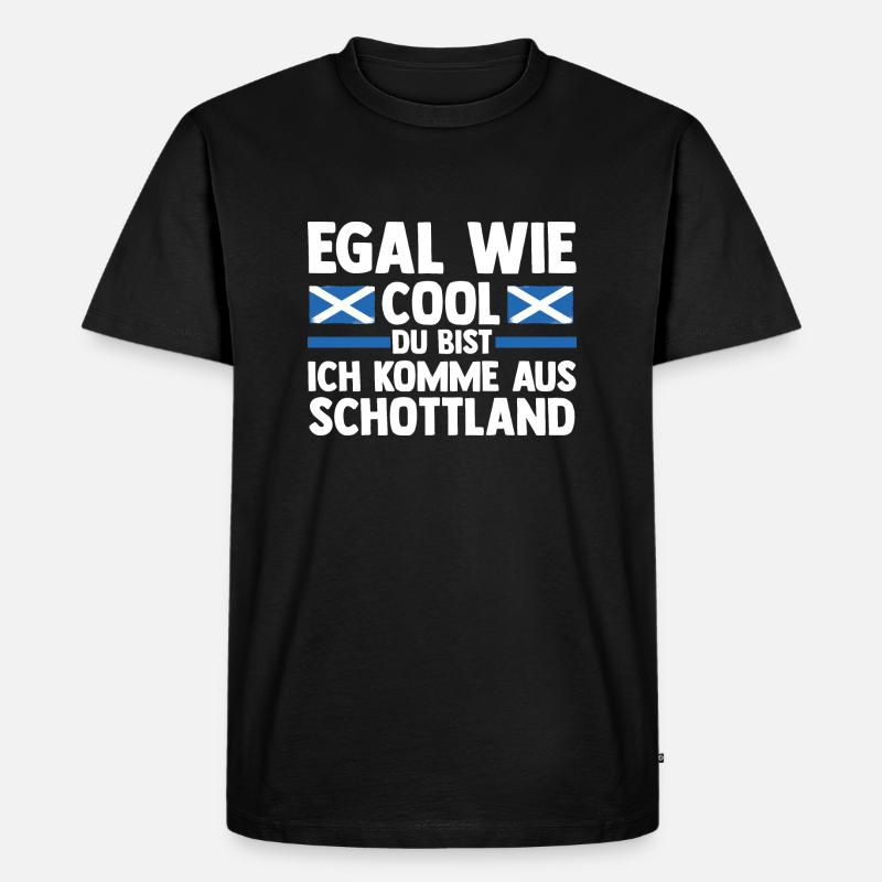 Schotten Schottisch Schottland - Männer Premium Bio T-Shirt - Schwarz