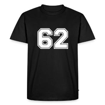 62 - T-shirt Premium bio Homme - noir - Devant - Nico (187cm)