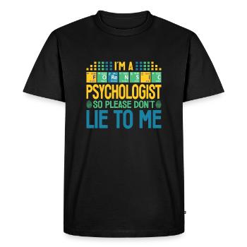 Forensic Psychologist Periodic Table Forensic - Men's Premium Organic T-Shirt - black - Front - Nico (187cm)