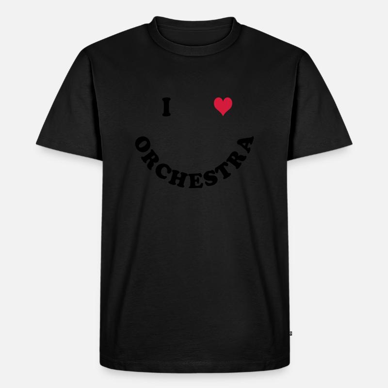 Orchester - Männer Premium Bio T-Shirt - Schwarz