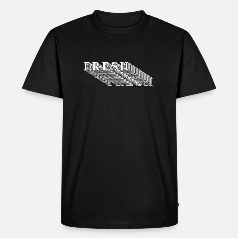 Frisch / Fresh - Männer Premium Bio T-Shirt - Schwarz