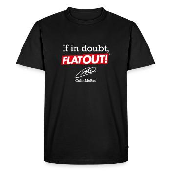If in doubt, FlatOut! - T-shirt Premium bio Homme - noir - Devant - Nico (187cm)