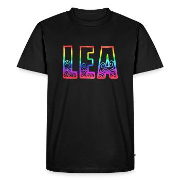 lea rs rainbow - T-shirt Premium bio Homme - noir - Devant - Nico (187cm)